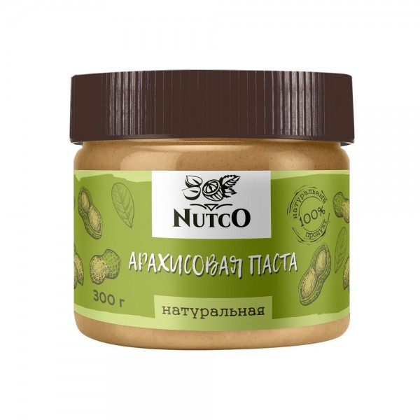 Арахисовая паста NUTCO натуральная - 300 гр.